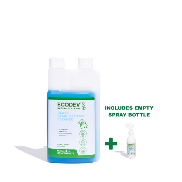 Glass & Stainless Steel Cleaner Concentrate – Ecodev